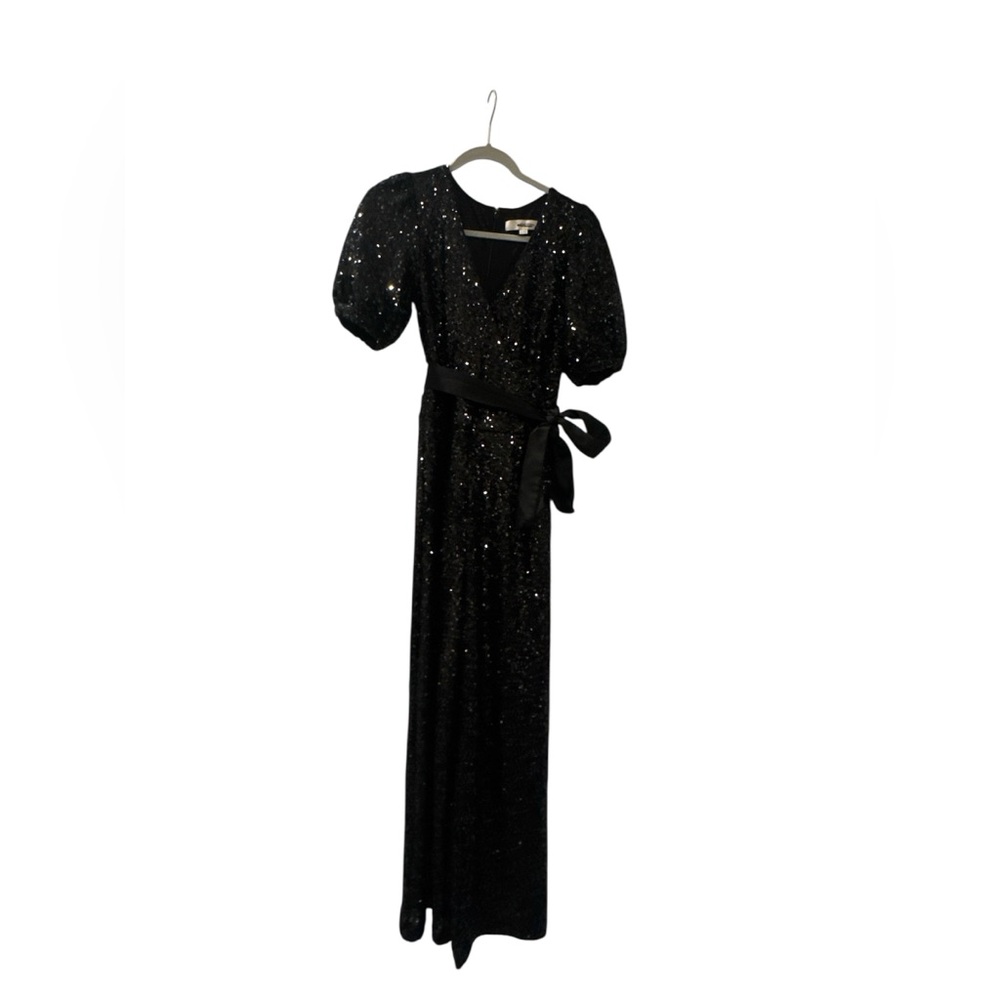 LOFT Black Sequin Jumpsuit - Picture 6 of 7
